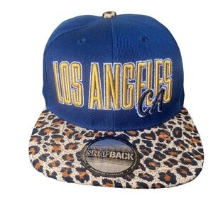 Los Angeles Snapback Acrylic Leopard Hat